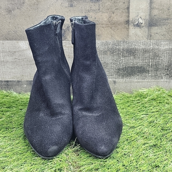 Prada Black Suede booties 38.5 - Picture 7 of 12